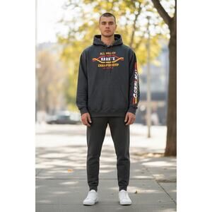 Cobra Kai All Valley Karate Championship Pullover Hoodie – Men’s XL – Gray